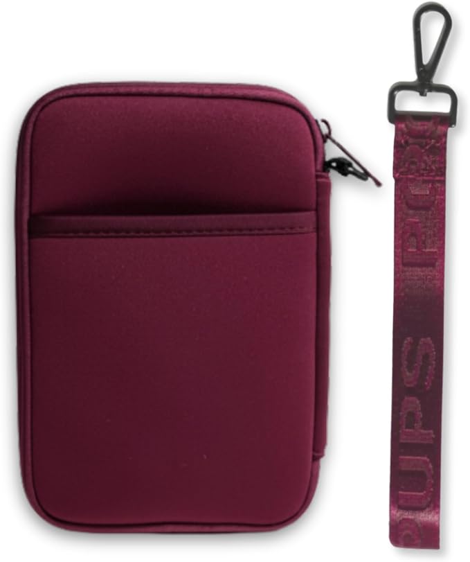 POPUPS Passport Travel Wallet for Women - Large Multiple Document Organizer and Holder with Wristlet (Berry)