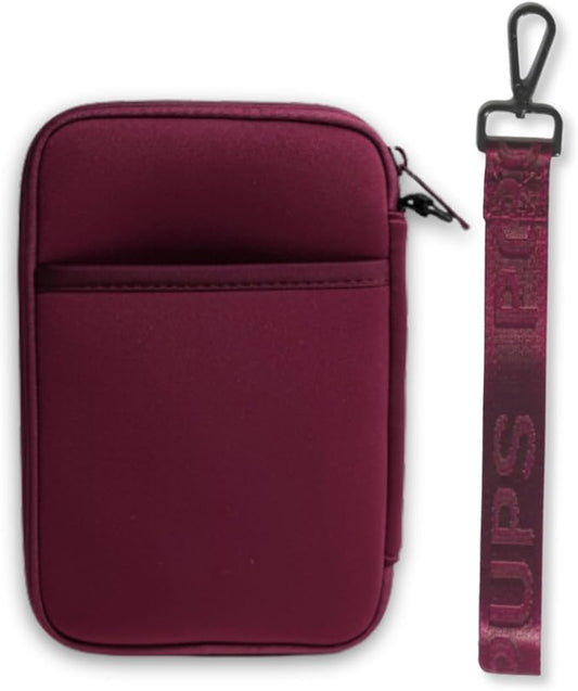 POPUPS Passport Travel Wallet for Women - Large Multiple Document Organizer and Holder with Wristlet (Berry)