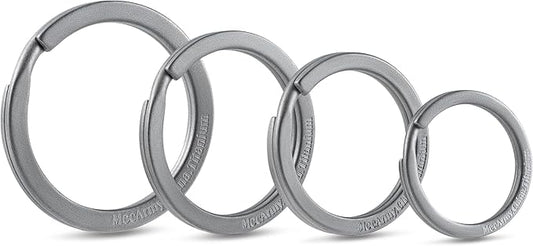 MecArmy Titanium 3pcs/4pcs/7pcs/18pcs Key Rings Keychain Large Small Split Rings