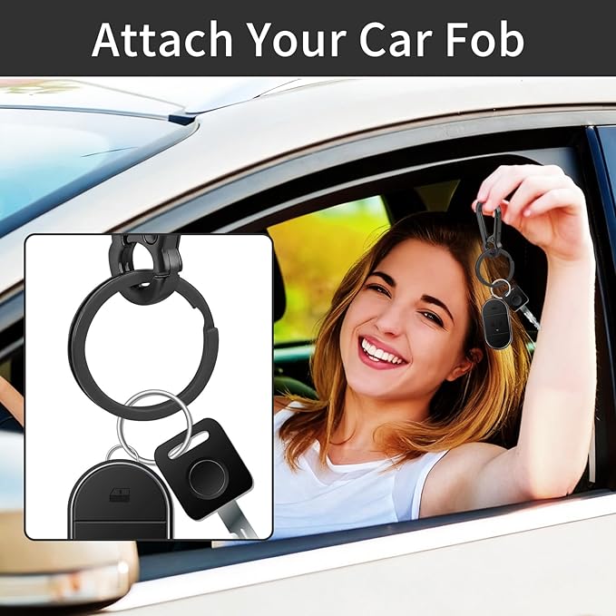 4Pcs Key Organizer Key Chain, Metal Carabiner Keychain for Car Keys, Durable Keyring Holder Keychain Clip for Men Women