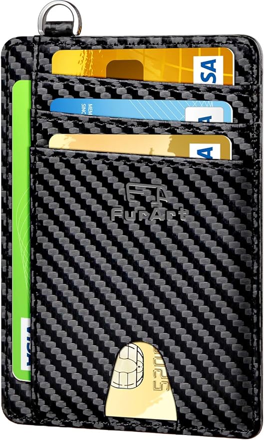 FurArt Slim Minimalist Wallet, Front Pocket Wallets, RFID Blocking, Credit Card Holder for Men