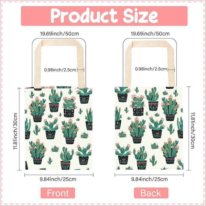 CREATCABIN Cactus Car Trash Bag Car Garbage Bag Hanging Back Seat Organizer Trash Can Bin One-Handed Strap Garbage Reusable Waterproof for Car Accessories Vehicle Travelling Camping 11.8x9.84 Inch