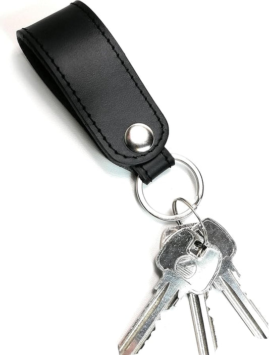 Key Chain Genuine Leather Car Keychain for Belt, Universal Key Fob Keychain Holder for Men and Women