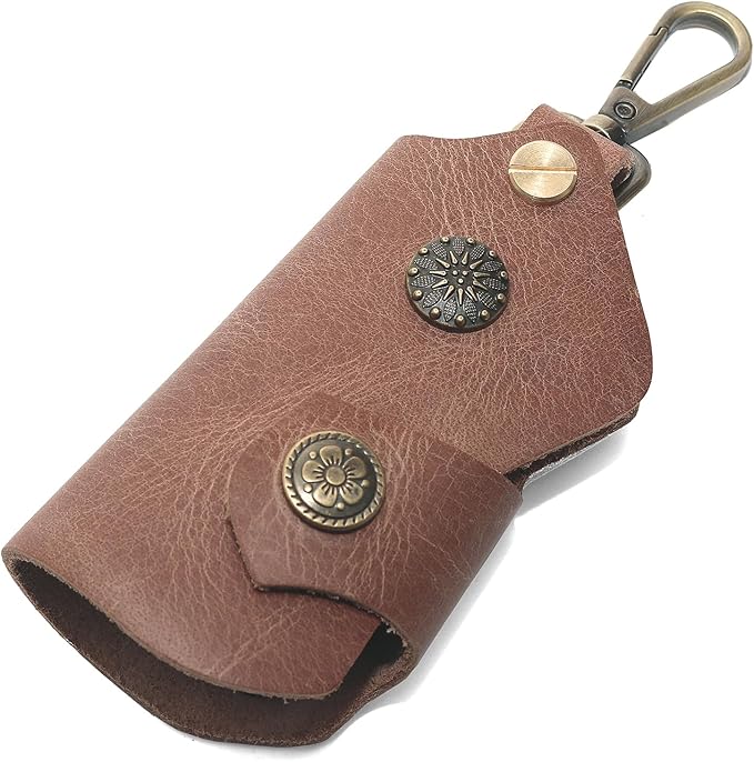 Handmade Leather Key Chain Holder, Leather key case for key storage Car Key Holder Home Door Key Bag