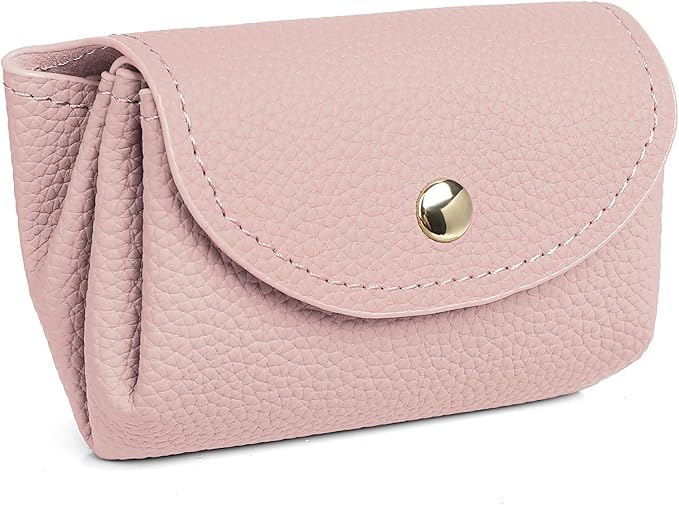 SENDEFN Leather Coin Purse for Women Small 3 Cash Change Pouch Holder Wallets