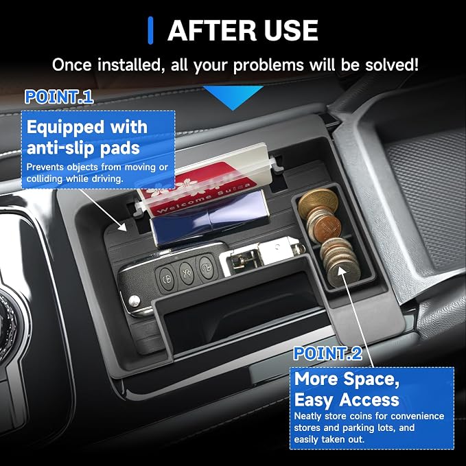SXCY for 2025 2026 VW Tiguan Center Console Organizer for 2025 2026 Volkswagen Tiguan Accessories for 2025 2026 VW Tiguan Front Console Tray 2025 2026 Tiguan Console Organizer