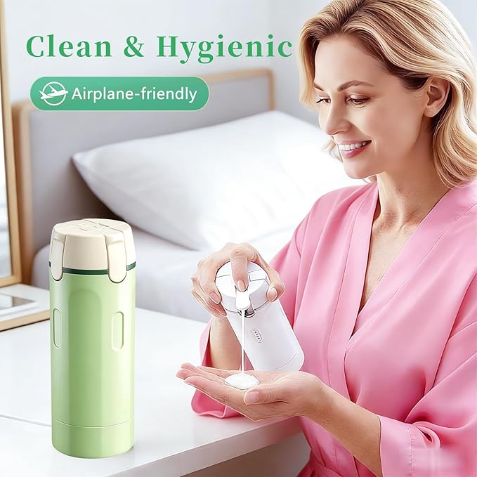 4 in 1 Travel Bottle,Travel Bottles for Toiletries,Refillable, Leak Proof and Portable,Suitable for Storing Shampoo, Shower Gel, Laundry Detergent, Suitable for Travel, Camping and Gym (Green)