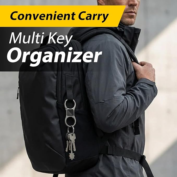 DAYGOS Key Chain - Quick Release Keychain with 8 Key Rings - Heavy Duty Car Keychains Organizer