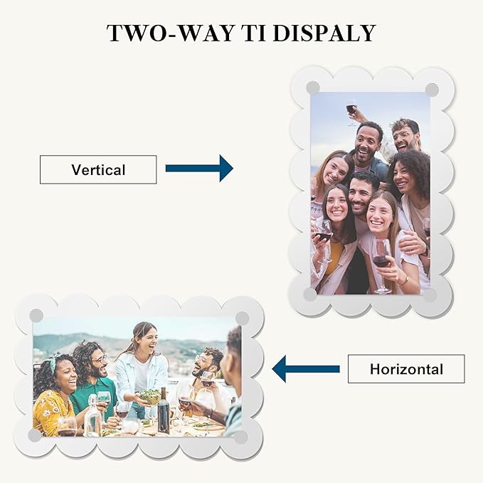 Car Sun Visor Photo Holder, Universal Magnetic Photo Car Visor Clip, Decorate Your Car Visor Picture Clip with Personality(Transparent Wave, 2.4x3.5)