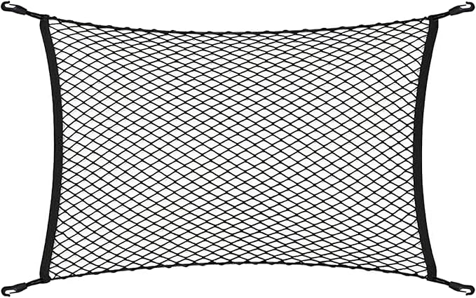 Floor Style Automotive Elastic Trunk Mesh Cargo Net for Kia Sportage LX EX SX 2023-2025 - Premium Trunk Organizer and Storage - Luggage Net for Crossover - Best Car Organizer for Kia Sportage