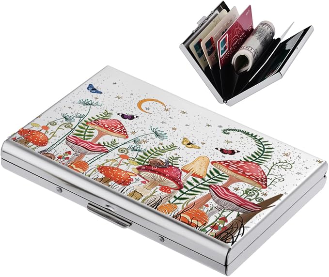 BONSYL® Credit Card Holder, RFID Blocking Slim Metal Credit Card Wallet, with Card Slots, for Women and Men. | RFID Blocking