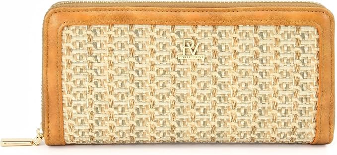Clutch Wallet For Women, Leather RFID Blocking Wallet Women Large Capacity Credit Card Holder, Womens Billfolds and Wallets Gifts for Women Birthday, Ladies Wallet with Phone Holder, Zip Around