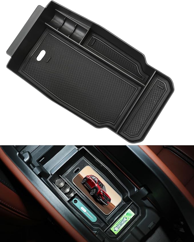 Center Console Organizer for 2023 2024 2025 Mazda CX-50 and and CX50 Hybrid Accessories, for Mazda CX50 CX 50 2023 2024 2025 Armrest Insert Container ABS Secondary Storage Box