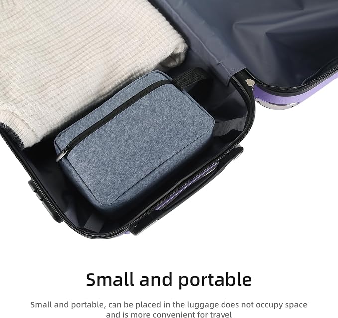 Icramsy Travel Toiletry bag Toiletry bag for women men Hanging Cosmetic bag Travel accessories for Women Men (Blue)