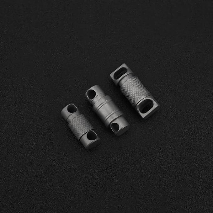 Titanium Quick Release Keychain, 360° Swivel Key Ring Clip with Double-End Lock, Heavy Duty EDC Key Holder for Men
