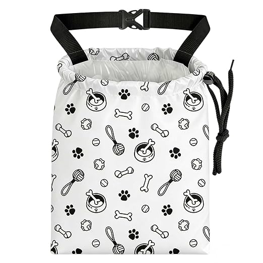 Cute Dog Toy Paw Prints Car Trash Bag - Waterproof Car Trash Bag Hanging Leakproof Car Garbage Bag - Washable Reusable Trash Bag For Car Interior Hanging Organizer Storage Vehicle Travelling Camping