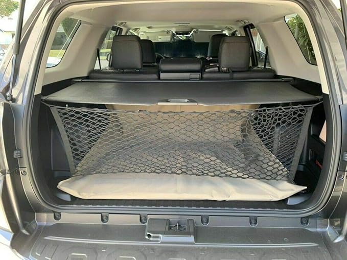 Rear Trunk Organizer Cargo Net for Toyota 4Runner 2003-2023 - Envelope Style Cargo Net for SUV-Premium Mesh Elastic Car Trunk Organizer Vehicle Carrier Storage–Compatible with 4Runner