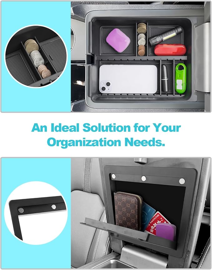 CDEFG Center Console Organizer for 2026 Honda Passport (RTL/TrailSport Elite/TrailSport) Accessories, 2026 Honda Passport Middle Console Organizer Armrest Storage Box