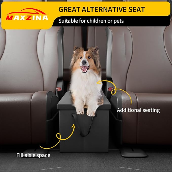 Seat Aisle Storage Box Compatible with 2021-2026 Kia Sorento Rear Console Organizer Foldable Backseat 2nd Row Kids Toys Travel Storage Bin for 2025 Sorento 6 Seats Accessories