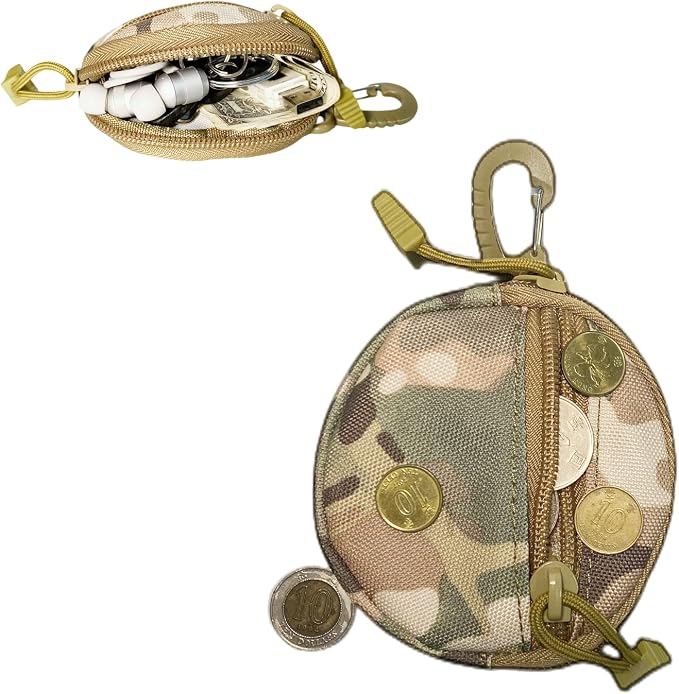Small EDC Pouch EDC Bag Molle Pouch Tactical Wallet, Molle Accessories, Coin Pouch Coin Purse, Key Case, Tactical Keychain Pouch, Earphone Case, Military Gear Waterproof