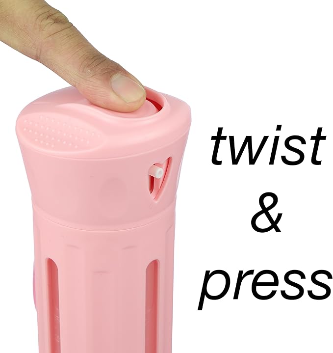 Travel Beauty Dispenser- Portable 4-in-1 Travel Bottle Set with Dispenser, Leak-Proof Refillable Toiletry Containers for Shampoo, Conditioner, Lotion