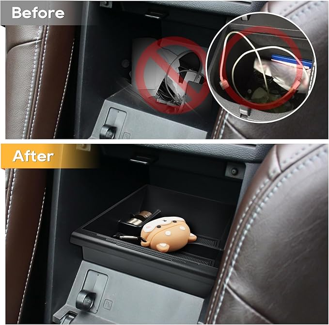 LFOTPP Mazda MX-5 Miata NC Center Console Organizer for 2006-2014 MX-5 (Sport, Club & Grand Touring) Armrest Storage Box Tray ABS Accessories Interior Insert Tray