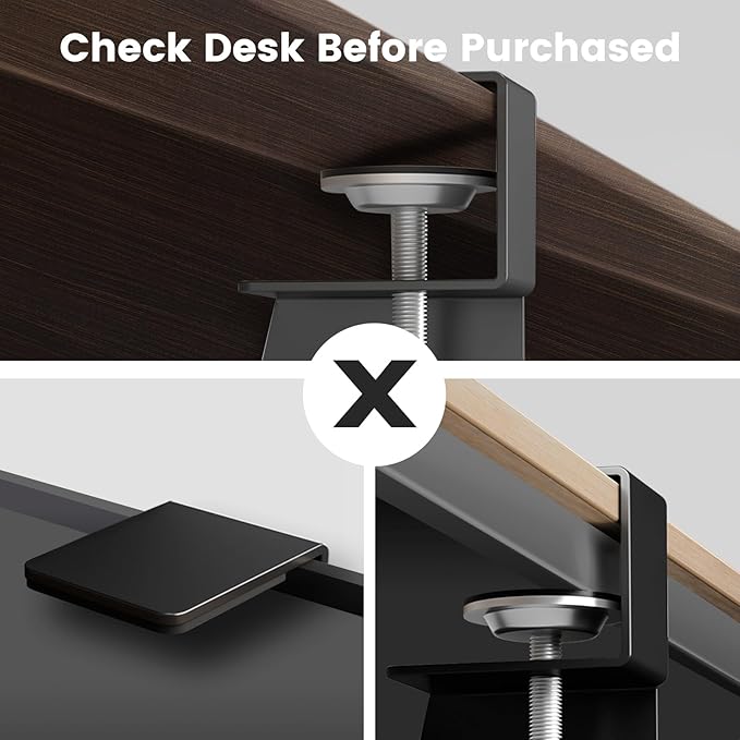 Keyboard Tray Under Desk, Slide Out Computer Keyboard & Mouse Tray with C Clamp-on Mount Easy to Install,30" W（Including Clamps） X 12" D Large Size,Black