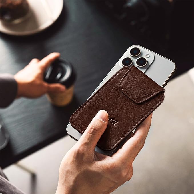Zitahli Slim Wallet for Men Front Pocket – Thin Minimalist Credit Card Holder with Magnetic Closure & Elastic Cash Strap, RFID Blocking Wallet Holds up to 10 Cards & 15 Bills