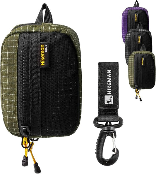 HIKEMAN EDC Multi-Purpose Pouch,Lightweight Small Tactical Pocket, Portable Nylon Molle Compatible Military Utility Pouch for Everyday Carry, Outdoor Camping