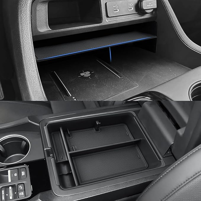 CDEFG 2Pcs for 2026 Honda Passport Center Console Organizer Tray, for 2026 Honda Passport (RTL/TrailSport Elite/TrailSport) Accessories Middle Console Armrest Storage Box