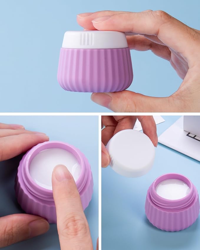 Mrsdry Travel Bottles for Toiletries 8 Pack, Tsa Approved Travel Size Toiletries 3 oz, Travel Containers for Toiletries, with Clear Bag, Leak Proof Silicone Squeezable Travel Essentials Creams Jars