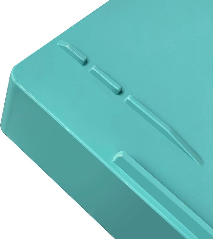Acrimet Stackable Letter Tray Front Load, Letter Size, Stacking Document Desk Office Paper Organizer, Plastic, Solid Green Color, 1 Unit