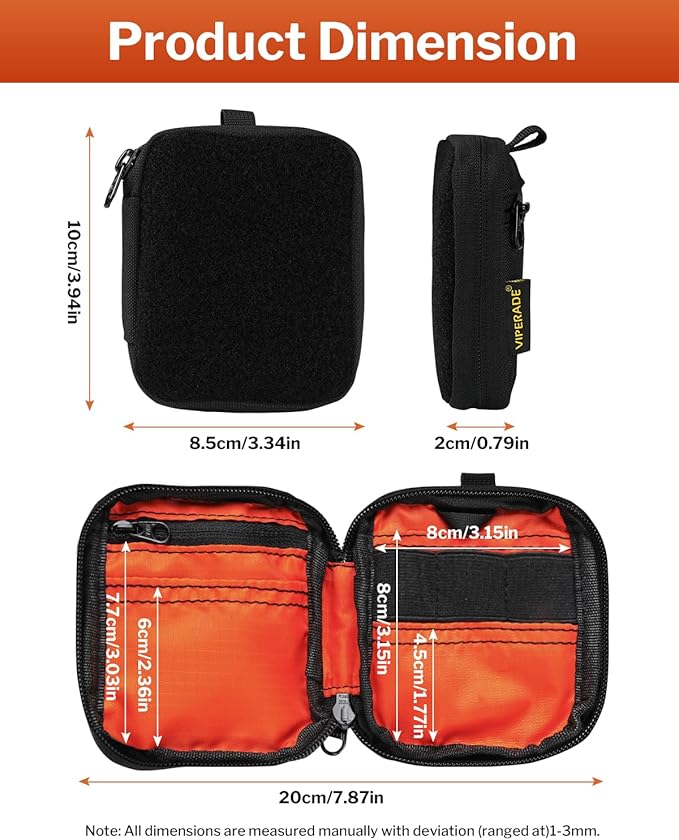 VIPERADE VE34 Mini EDC Organizer - Small Everyday Carry Pouch