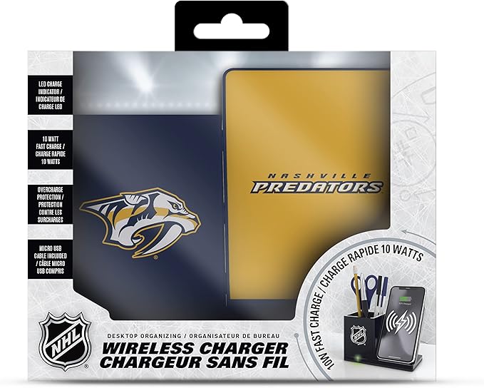 SOAR NHL Wireless Charger and Desktop Organizer