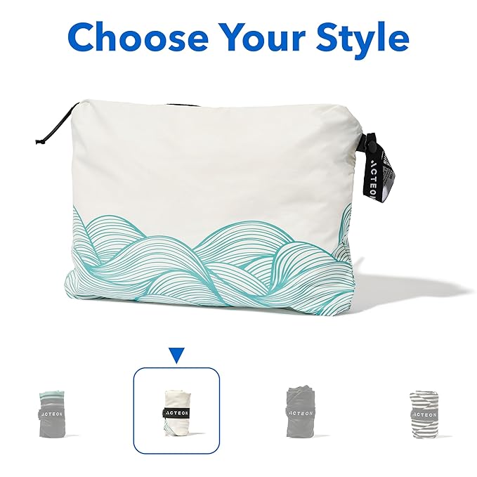 Acteon Wet Dry Travel Bag, Splash Water-Resistant & Heavy Duty Zipper Reusable Bags, Small Pocket-Friendly Pouch for Cloth Baby Diaper, Dirty Laundry Clothes, Swimsuit, Toiletries, Beach, Pool & Gym