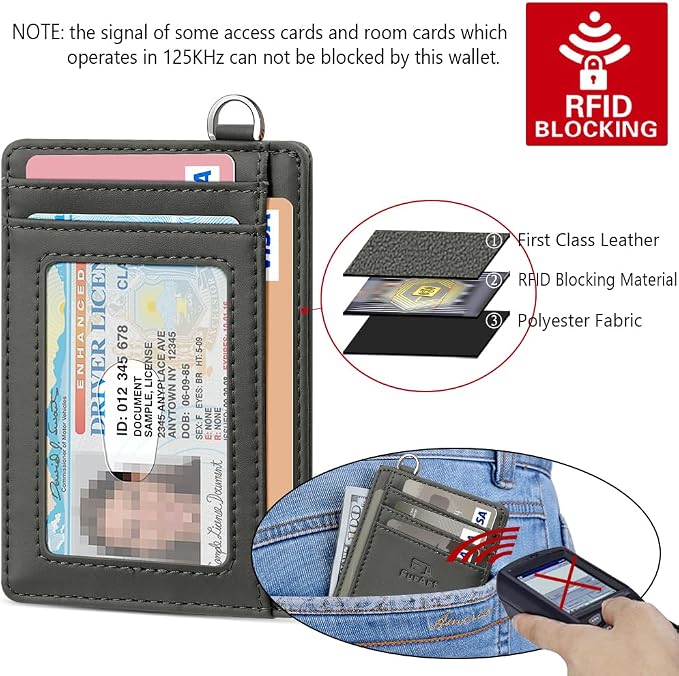 FurArt Slim Minimalist Wallet, Front Pocket Wallets, RFID Blocking, Credit Card Holder for Men