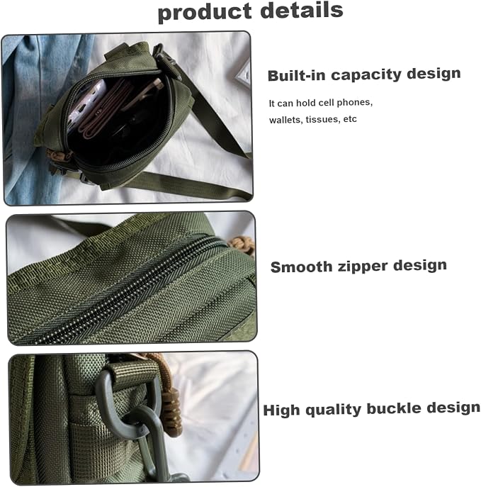 EDC Pouch Men Small Multitool Organizer Pouch EDC EMT Utility Pouch with Map Sleeve Modular Tool Pouch EDC Molle Pouch for Men Gadget, Utility, Cell Phone