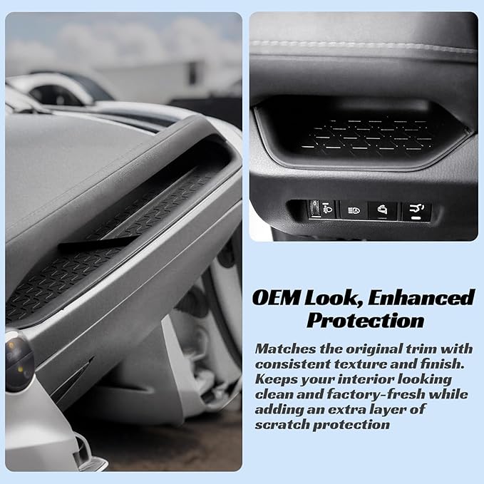 CARFIB Driver Storage Box Organizer Mat Fit for Toyota RAV4 2025-2019 Passenger Side Mats Glove Box Organizer Tray Interior Insert Accessories