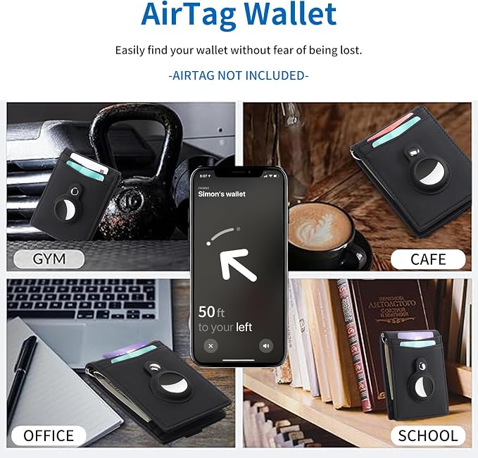 FALAN MULE Wallets for Men RFID Blocking Genuine Leather Bifold Minimalist Front Pocket Mens Wallet