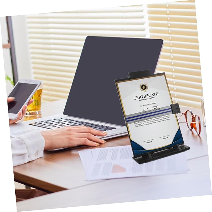 Book Stand with Adjustable Angle Portable Reading Holder for Students and Professionals and Design for Home and Office Use