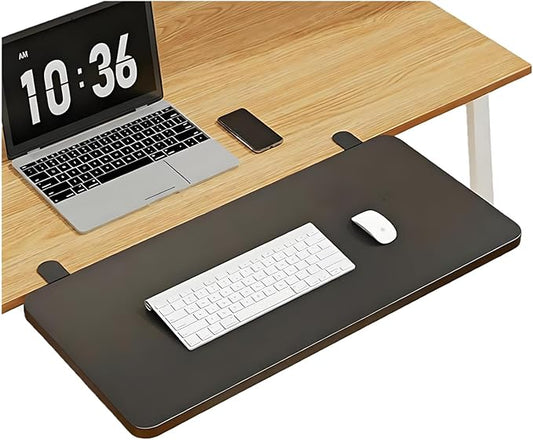 Adjustable Desk Extender Tray - 20 x 7.8 Inch Ergonomic Table Extension for Laptop, Keyboard & Mouse | Clamp-On Desk Shelf for Home Office, Study & Workstation.