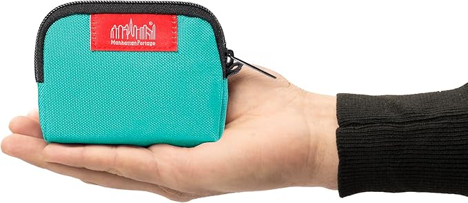Manhattan Portage Coin Purse With Zipper Closure Pouch Eclectic Colors Credit Card ID Card Jewelry Keys Water Resistant Gift 1000D CORDURA® Everyday Carry