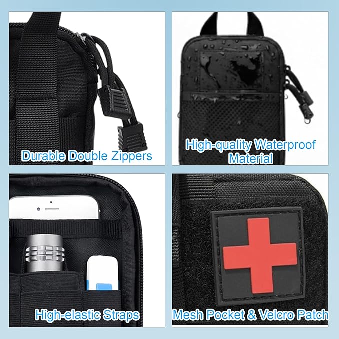 Mini EDC Pouch, Small Tactical EDC Molle Belt Pouch for Men, Portable Military Carry Accessory for Phone, Tools, and Essentials