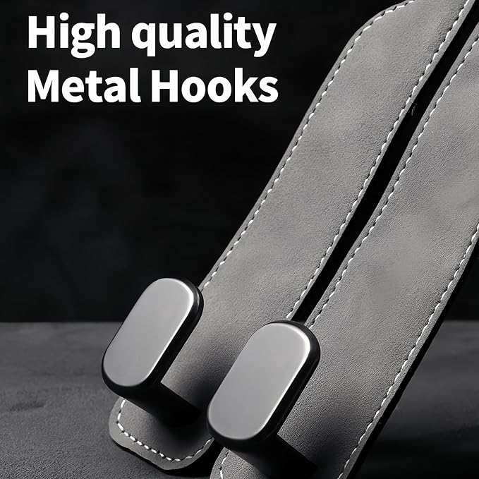 Car Purse Hooks, Universal Headrest Hooks for Bags, 4 Pack | Keeps bags off floors | Helps stop spills | Fits most headrests | For purses, groceries, backpacks