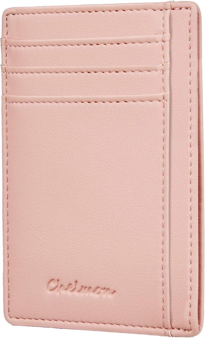 Chelmon Slim Wallet for Men, Minimalist Front Pocket RFID Blocking Credit Card Holder
