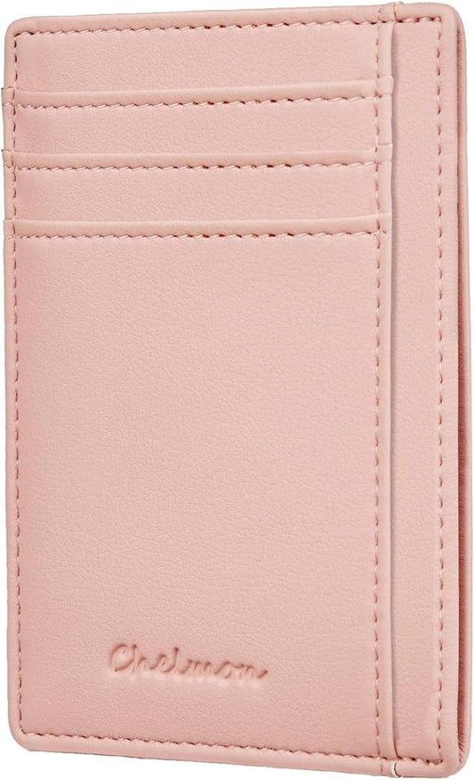 Chelmon Slim Wallet for Men, Minimalist Front Pocket RFID Blocking Credit Card Holder
