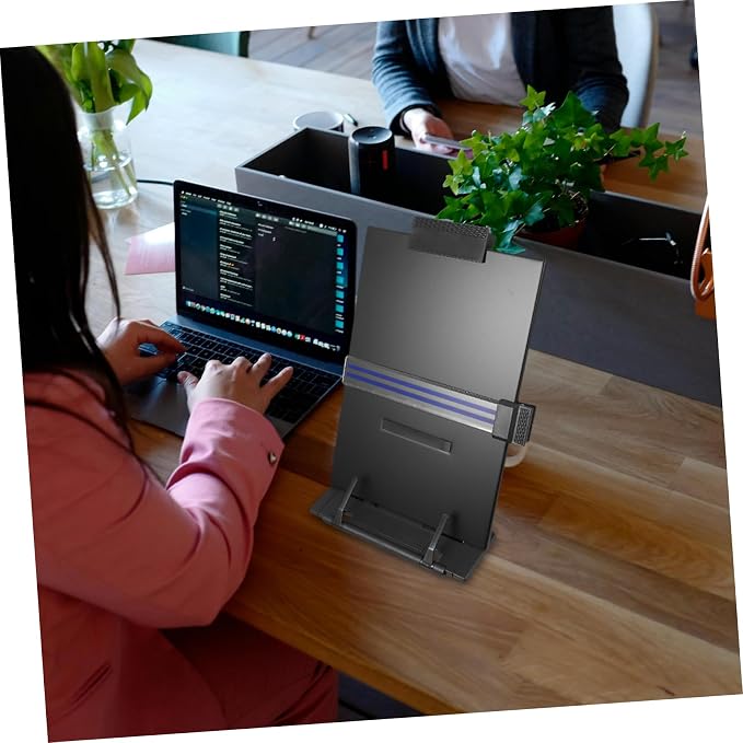 Adjustable Desktop Document Holder Receipt Stand Reading Rack for Typing Organization and Recipe Books Office School Home and Library