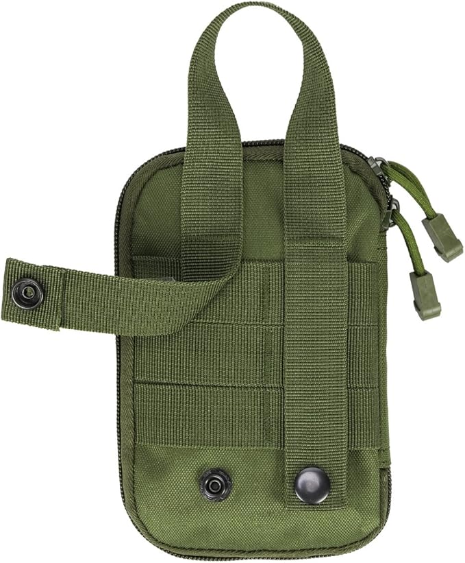 IronSeals Tactical Molle EDC Pouch Utility Tool Pouch Compact Pocket Organizer Pouch with US Flag Patch