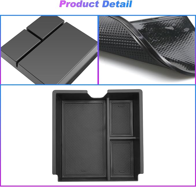 SXCY for 2024 2025 2026 Lexus GX 550 Center Console Organizer for Lexus GX 550 2024 2025 2026 Accessories Console Tray for 2024 2025 2026 GX550 Armrest Storage Console Organizer(No Refrigerator)