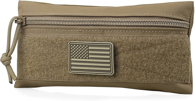WYNEX Tactical Tool Zipper Pouch, Bag Insert EDC Organizer Utility Admin Storage Pocket Accessories Snack Pouch with Hook Backing for MK3 MK4 Chest Rig